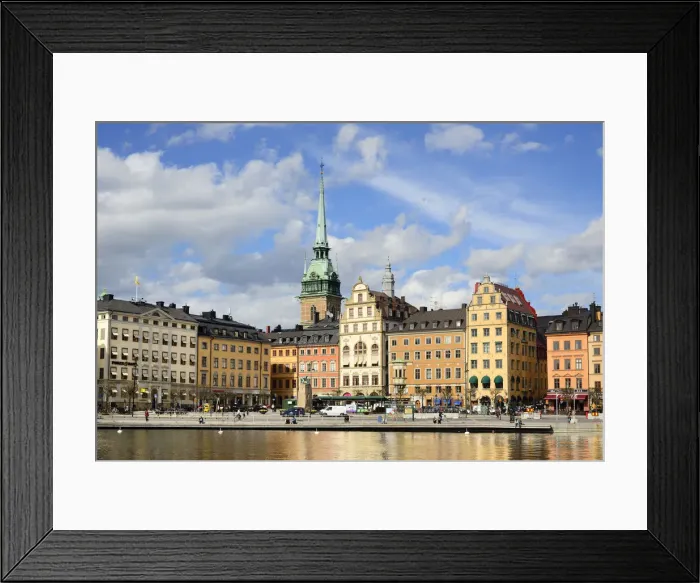 Framed Print : Gamla Stan, the Old Town of Stockholm, with the beautiful traditional architecture Framed Print : Gamla Stan, the Old Town of Stockholm, with the beautiful traditional architecture