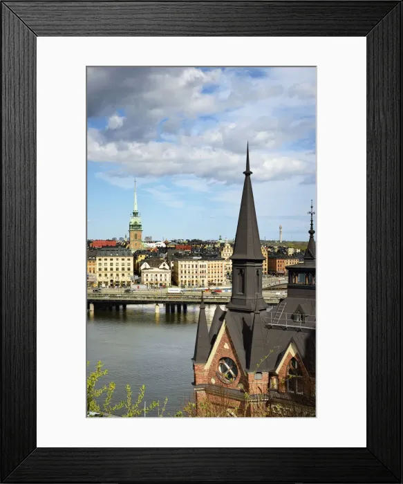 Framed Print : View of Gamla Stan, the Old Town of Stockholm, with the beautiful traditional architecture Framed Print : View of Gamla Stan, the Old Town of Stockholm, with the beautiful traditional architecture
