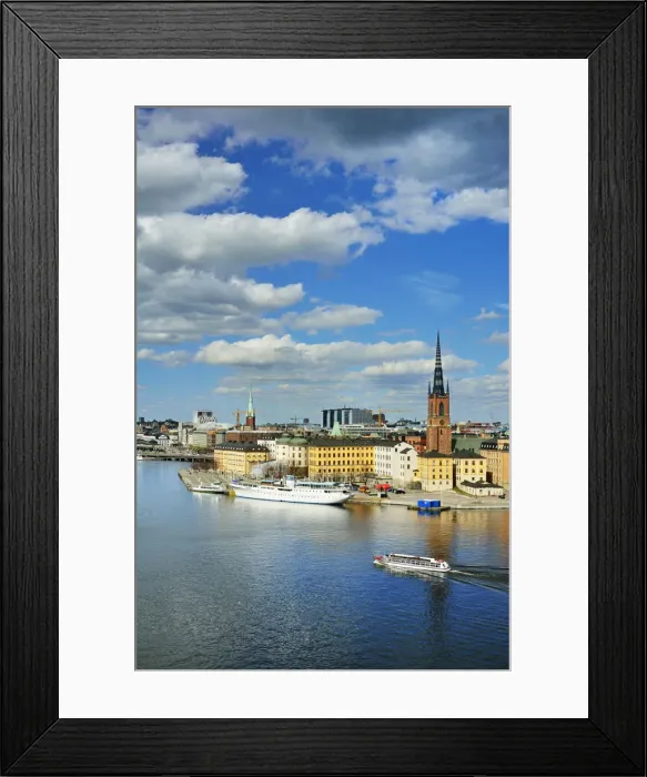 Framed Print : Riddarholmen with the Riddarholmskyrkan (Church). Stockholm, Sweden Framed Print : Riddarholmen with the Riddarholmskyrkan (Church). Stockholm, Sweden