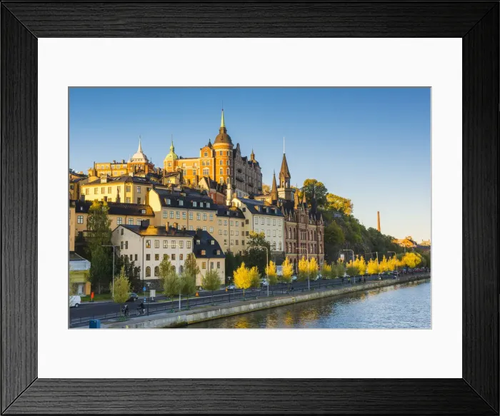 Framed Print : Mariaberget, Sodermalm, Stockholm, Sweden Framed Print : Mariaberget, Sodermalm, Stockholm, Sweden