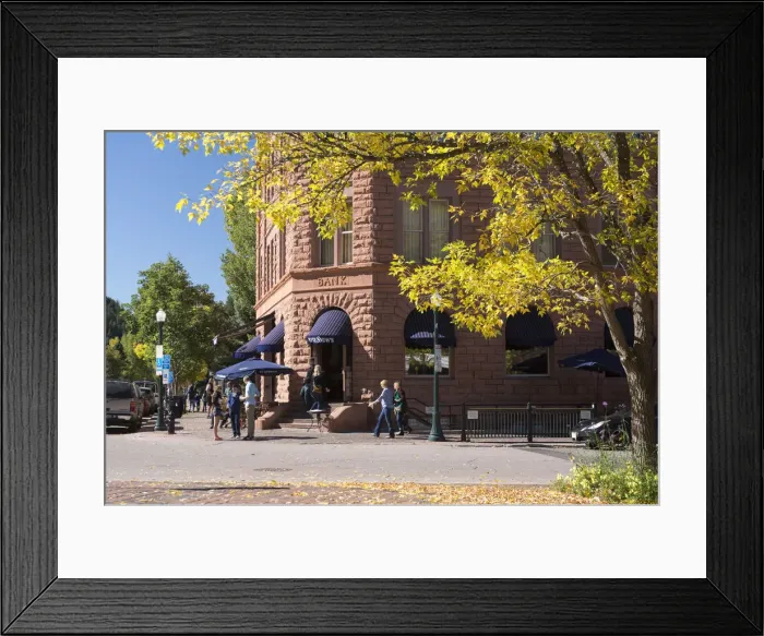 Framed Print : USA, Southwest, Colorado, Pitkin County, Aspen, downtown in the fall Framed Print : USA, Southwest, Colorado, Pitkin County, Aspen, downtown in the fall