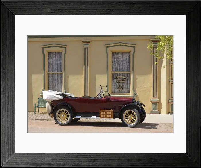 Framed Print : USA, Arizona, Tombstone, Classic car on street Framed Print : USA, Arizona, Tombstone, Classic car on street