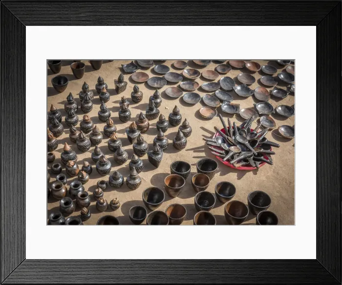 Framed Print : Africa, Tanzania, Usambara Mountains. Object for sale at the pottery of Mambo Framed Print : Africa, Tanzania, Usambara Mountains. Object for sale at the pottery of Mambo