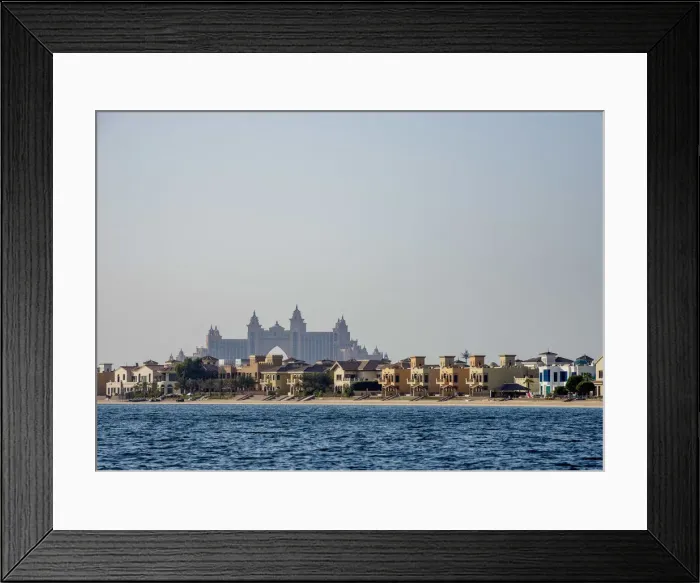Framed Print : Palm Jumeirah artificial island, Dubai, United Arab Emirates