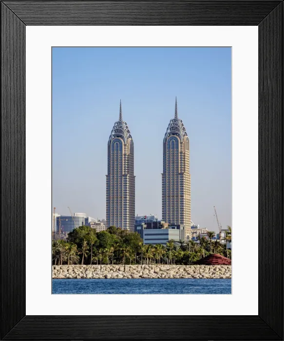 Framed Print : Al Kazim Twin Towers, Dubai Internet City, Dubai, United Arab Emirates Framed Print : Al Kazim Twin Towers, Dubai Internet City, Dubai, United Arab Emirates