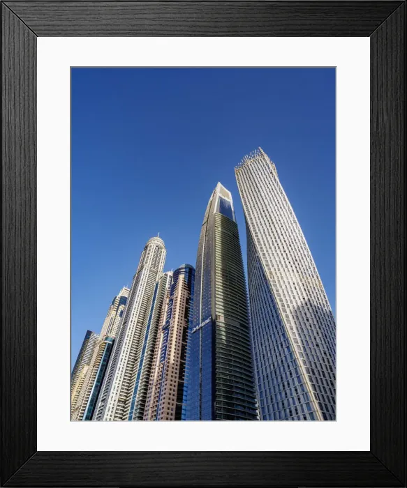 Framed Print : Dubai Marina, Dubai, United Arab Emirates Framed Print : Dubai Marina, Dubai, United Arab Emirates