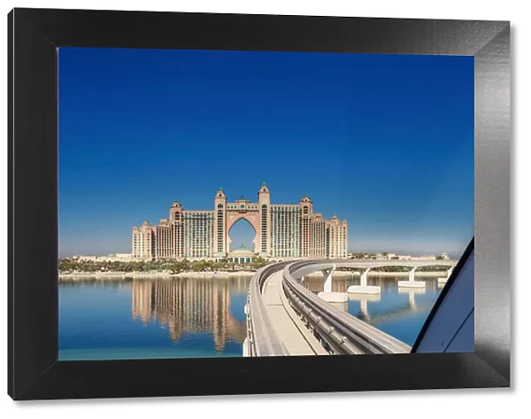 Monorail to Atlantis The Palm Luxury Hotel, Palm Jumeirah artificial island, Dubai