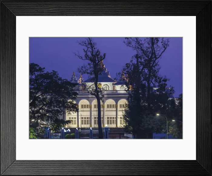 Framed Print : Laos, Vientiane, Presidential Palace, dawn Framed Print : Laos, Vientiane, Presidential Palace, dawn