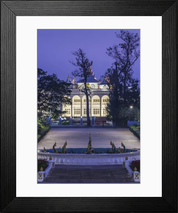 Framed Print : Laos, Vientiane, Presidential Palace, dawn Framed Print : Laos, Vientiane, Presidential Palace, dawn