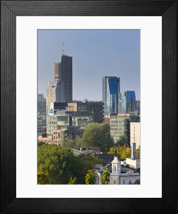 Framed Print : Lithuania, Vilnius, city skyline Framed Print : Lithuania, Vilnius, city skyline