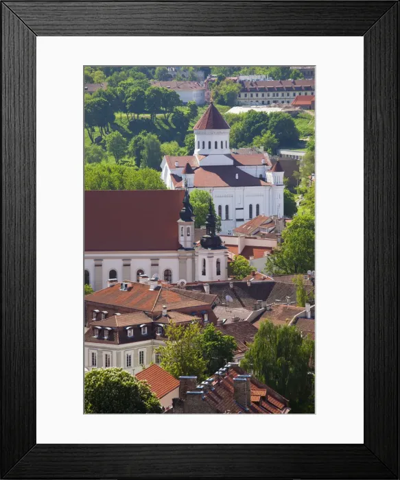 Framed Print : Lithuania, Vilnius, elevated view of the Russian Orthodox Church of the Blessed Mother Framed Print : Lithuania, Vilnius, elevated view of the Russian Orthodox Church of the Blessed Mother