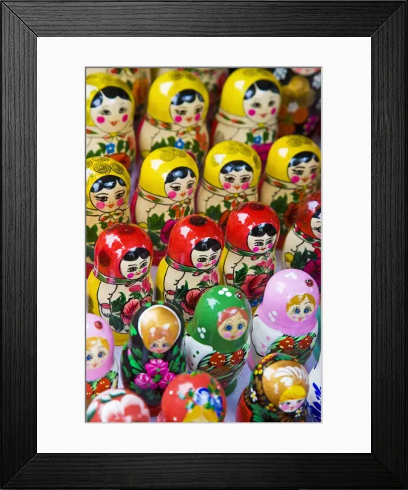 Framed Print : Lithuania, Vilnius, Russian Matryoshka dolls Framed Print : Lithuania, Vilnius, Russian Matryoshka dolls