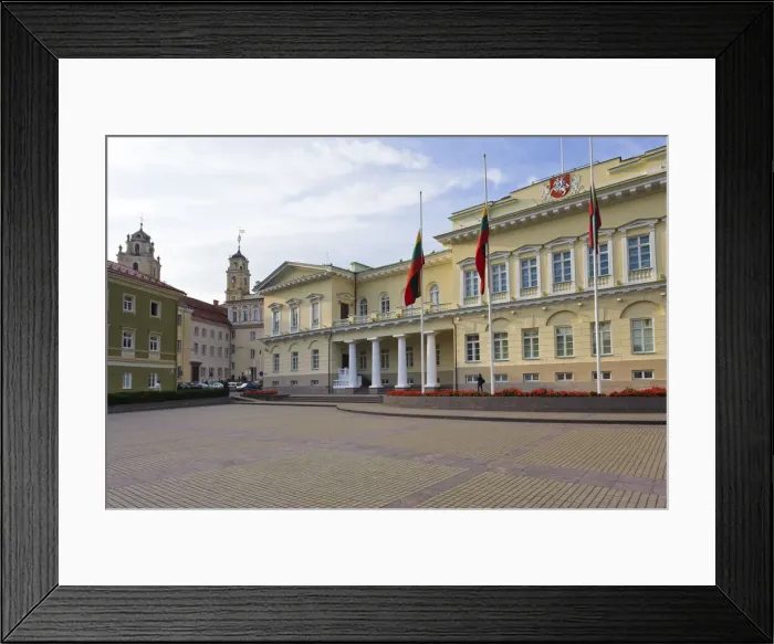 Framed Print : Lithuania, Vilnius, Presidential Palace Framed Print : Lithuania, Vilnius, Presidential Palace