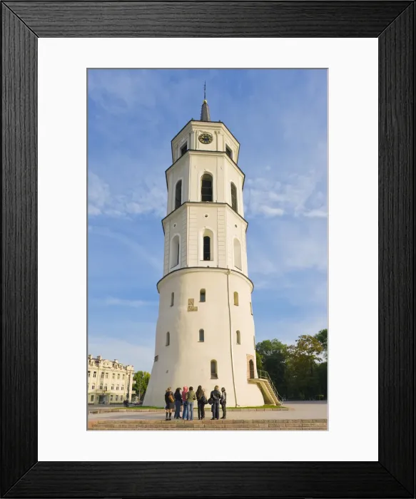 Framed Print : Lithuania, Vilnius, Cathedral Square (Katedros aikste), Belfry Tower Framed Print : Lithuania, Vilnius, Cathedral Square (Katedros aikste), Belfry Tower