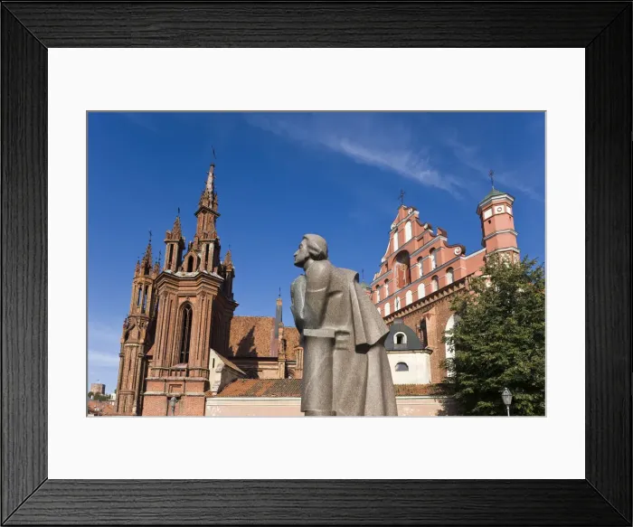Framed Print : Lithuania, Vilnius, St. Annes Church and St. Francis and Bernardine Church
