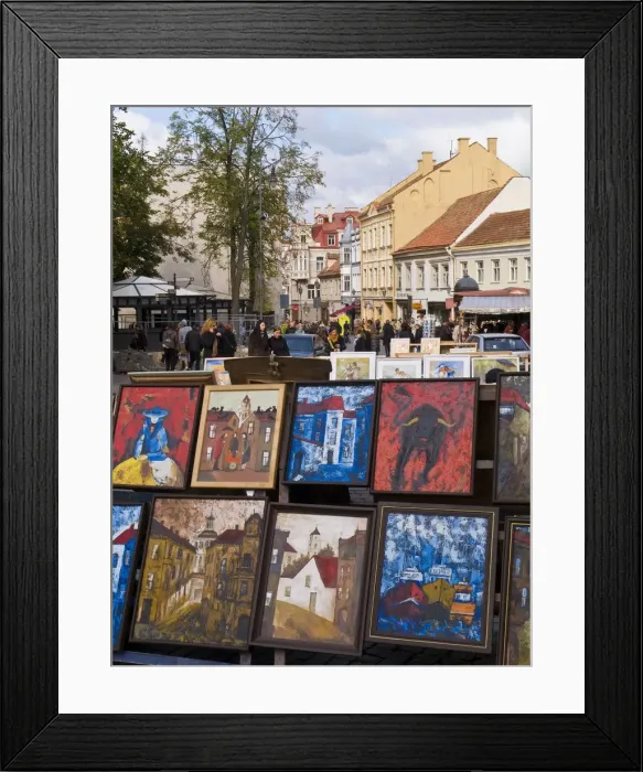 Framed Print : Lithuania, Vilnius, paintings for sale Framed Print : Lithuania, Vilnius, paintings for sale