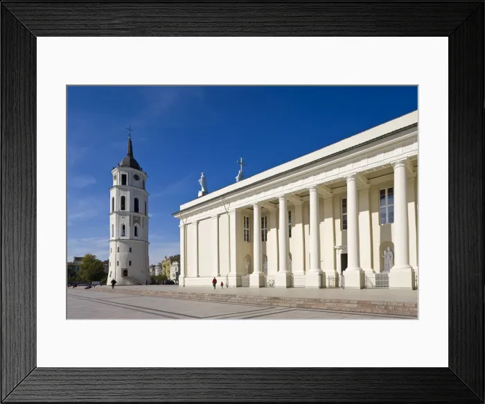Framed Print : Lithuania, Vilnius, Cathedral and Belfry Tower Framed Print : Lithuania, Vilnius, Cathedral and Belfry Tower