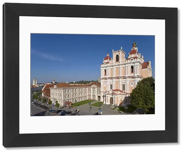 Lithuania, Vilnius, St Casmirs Church and the Jesuit Monastery in Old Town Square
