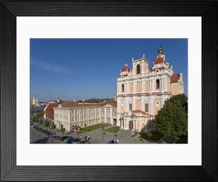 Framed Print : Lithuania, Vilnius, St Casmirs Church and the Jesuit Monastery in Old Town Square Framed Print : Lithuania, Vilnius, St Casmirs Church and the Jesuit Monastery in Old Town Square