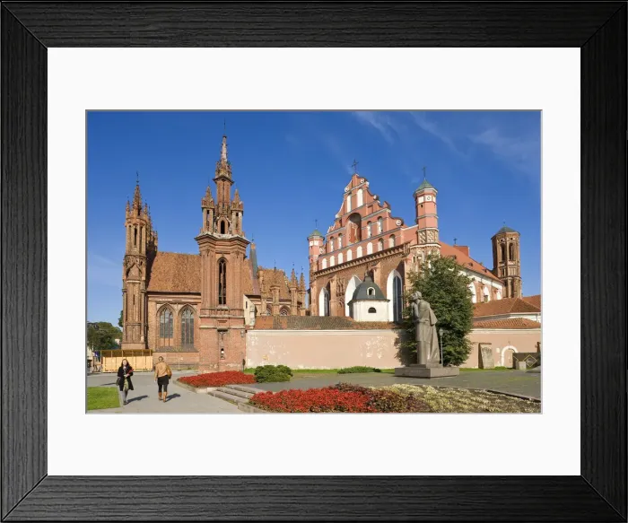 Framed Print : Lithuania, Vilnius, St. Annes Church and St. Francis and Bernardine Church Framed Print : Lithuania, Vilnius, St. Annes Church and St. Francis and Bernardine Church