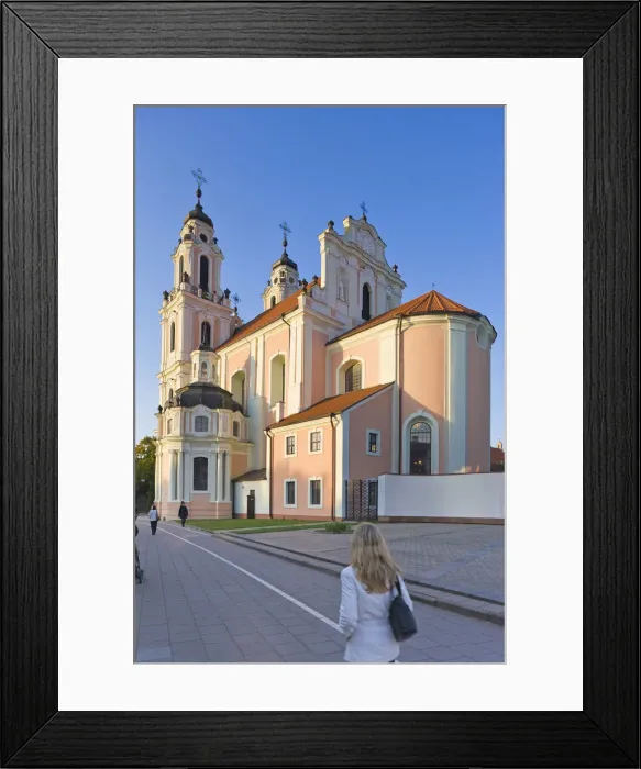 Framed Print : Lithuania, Vilnius, St Catherines Church and the Benedictine Nunnery