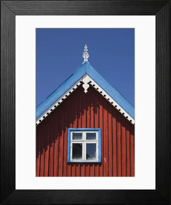 Framed Print : Lithuania, Western Lithuania, Curonian Spit, Nida, village house detail Framed Print : Lithuania, Western Lithuania, Curonian Spit, Nida, village house detail