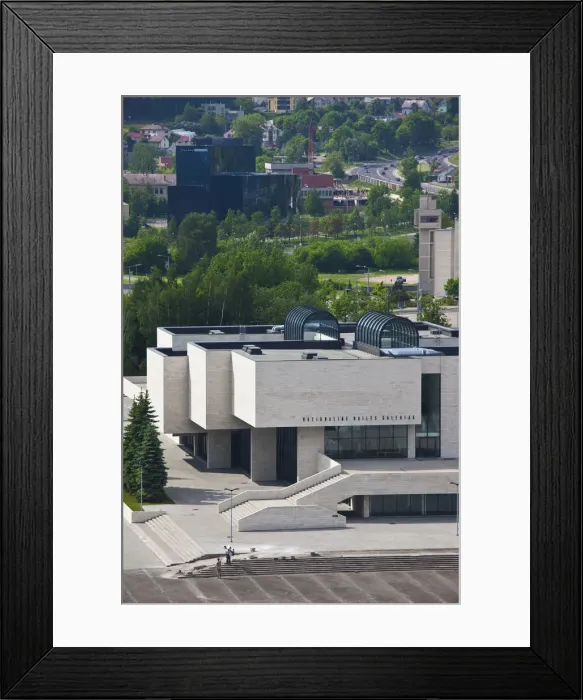 Framed Print : Lithuania, Vilnius, elevated view of National Gallery Framed Print : Lithuania, Vilnius, elevated view of National Gallery