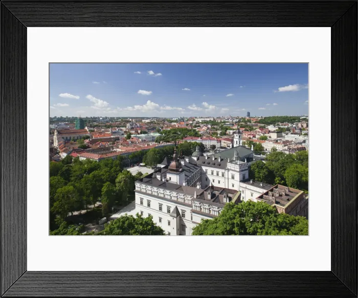 Framed Print : Lithuania, Vilnius, elevated view of Royal Palace from Gediminas Hill Framed Print : Lithuania, Vilnius, elevated view of Royal Palace from Gediminas Hill