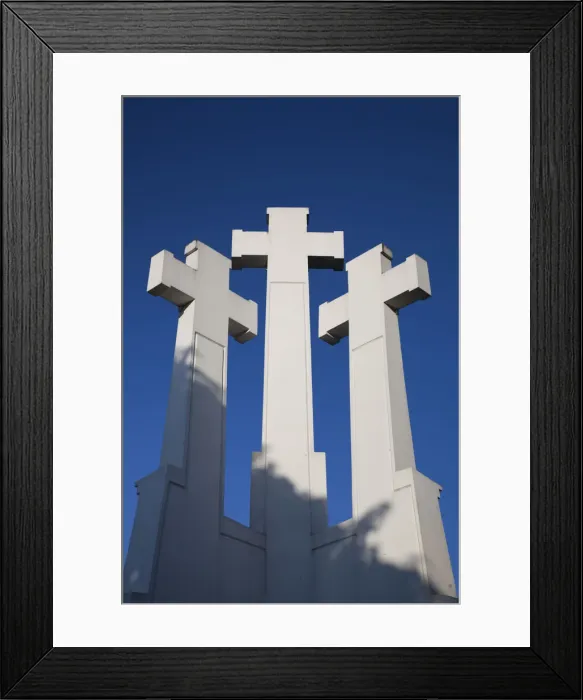 Framed Print : Lithuania, Vilnius, Three Crosses Hill Framed Print : Lithuania, Vilnius, Three Crosses Hill