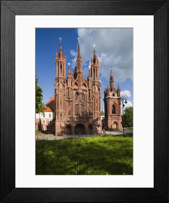 Framed Print : Lithuania, Vilnius, St. Anne and Bernardine Church