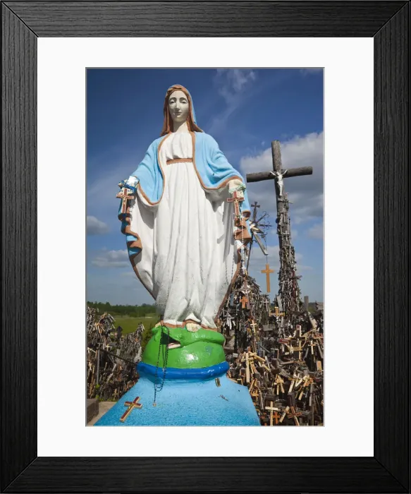 Framed Print : Lithuania, Central Lithuania, Siauliai, Hill of Crosses, religious pilgrimage site Framed Print : Lithuania, Central Lithuania, Siauliai, Hill of Crosses, religious pilgrimage site