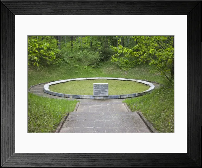 Framed Print : Lithuania, Vilnius-area, Paneriai, Paneriu memorialas, site of the Nazi deathcamp Framed Print : Lithuania, Vilnius-area, Paneriai, Paneriu memorialas, site of the Nazi deathcamp