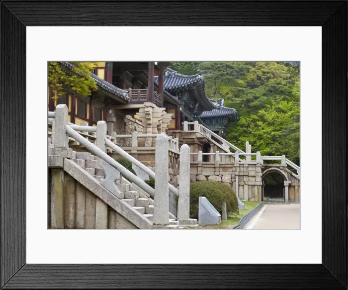 Framed Print : Korea, Gyeongsangbuk-do, Gyeongju, Bulguksa Temple Framed Print : Korea, Gyeongsangbuk-do, Gyeongju, Bulguksa Temple