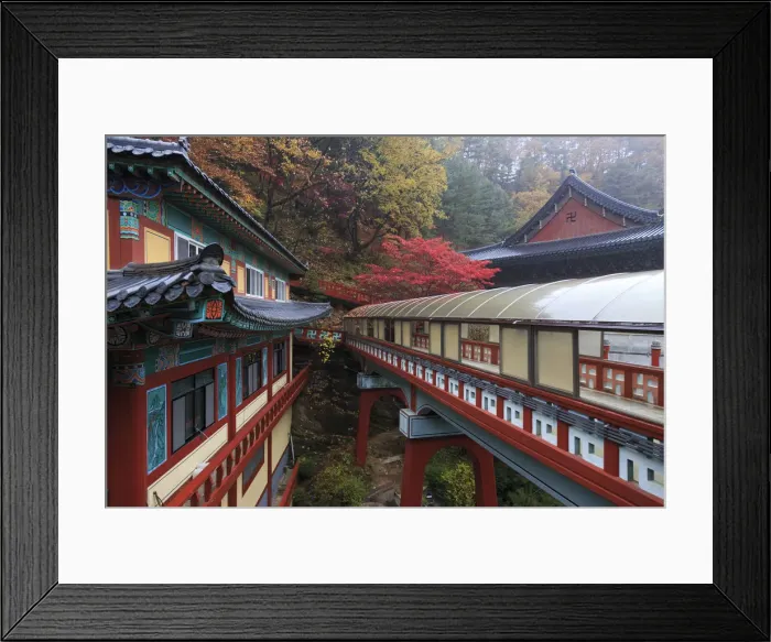 Framed Print : South Korea, Chungcheongbuk-do, Danyang, Sobaeksan National Park, Guin-sa temple complex Framed Print : South Korea, Chungcheongbuk-do, Danyang, Sobaeksan National Park, Guin-sa temple complex
