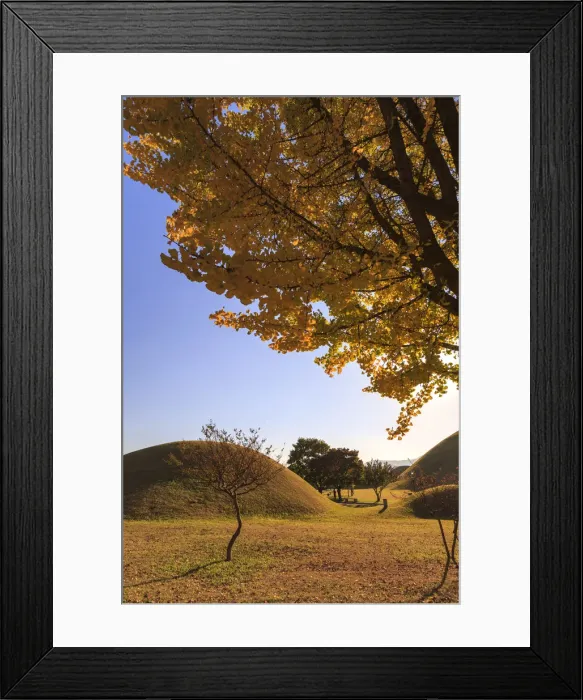 Framed Print : South Korea, Gyeongsanbuk-do, Gyeongju (Unesco Site), Royal Tombs in Tumuli Park Framed Print : South Korea, Gyeongsanbuk-do, Gyeongju (Unesco Site), Royal Tombs in Tumuli Park