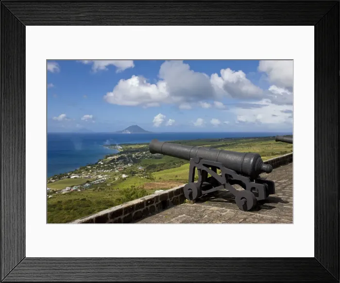 Framed Print : Caribbean, St Kitts and Nevis, St Kitts, Brimstone Hill Fortress - UNESCO World Heritage Framed Print : Caribbean, St Kitts and Nevis, St Kitts, Brimstone Hill Fortress - UNESCO World Heritage
