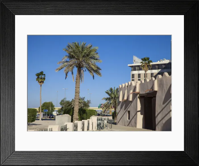 Framed Print : Kuwait, Kuwait City, Al-Jahra gate - Old city gates