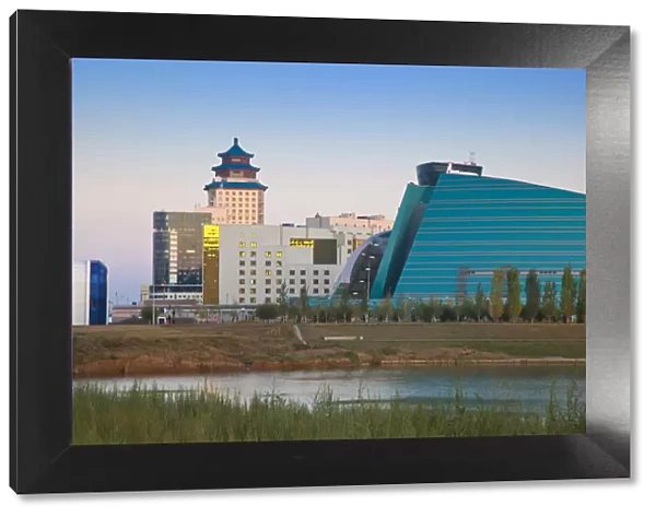 Kazakhstan, Astana, View of city skyline