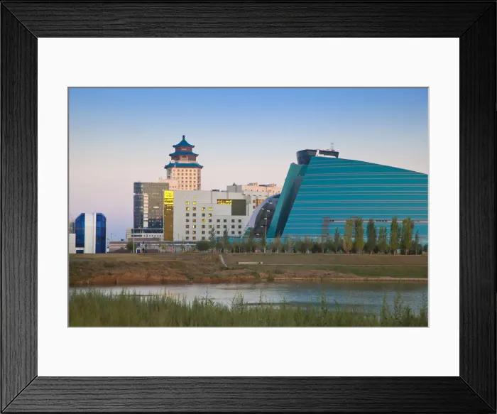 Framed Print : Kazakhstan, Astana, View of city skyline Framed Print : Kazakhstan, Astana, View of city skyline