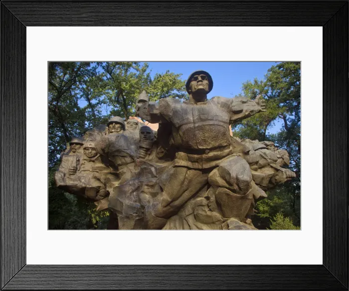 Framed Print : Kazakhstan, Almaty, Panfilov Park, Park of Heroes, Panfilov Heroes war memorial, a