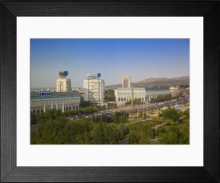 Framed Print : Kazakhstan, Almaty, Respublika Alangy Soviet created ceremonial sqaure Framed Print : Kazakhstan, Almaty, Respublika Alangy Soviet created ceremonial sqaure
