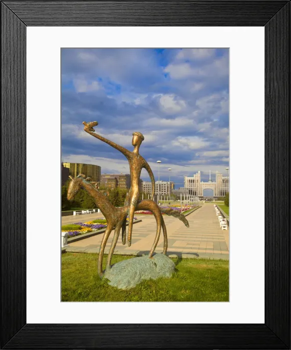Framed Print : Kazakhstan, Astana, Nurzhol Bulvar - central boulevard, Bayterek Tower Framed Print : Kazakhstan, Astana, Nurzhol Bulvar - central boulevard, Bayterek Tower
