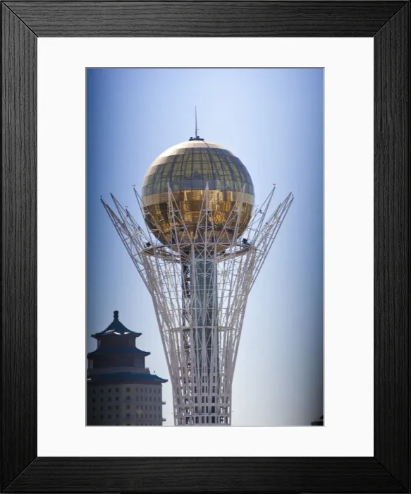 Framed Print : Kazakhstan, Astana, Nurzhol Bulvar - central boulevard, Bayterek Tower Framed Print : Kazakhstan, Astana, Nurzhol Bulvar - central boulevard, Bayterek Tower