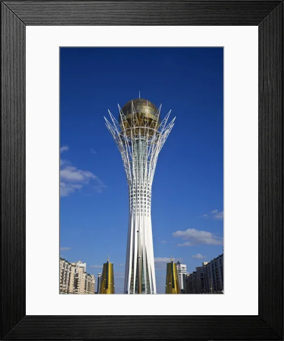 Framed Print : Kazakhstan, Astana, Nurzhol Bulvar - central boulevard, Bayterek Tower Framed Print : Kazakhstan, Astana, Nurzhol Bulvar - central boulevard, Bayterek Tower