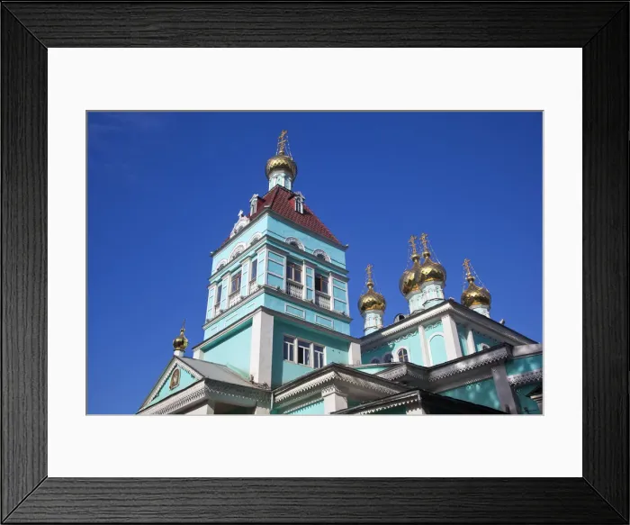 Framed Print : Kazakhstan, Almaty, St Nicholas Cathedral - Nikolsky Sobor Framed Print : Kazakhstan, Almaty, St Nicholas Cathedral - Nikolsky Sobor