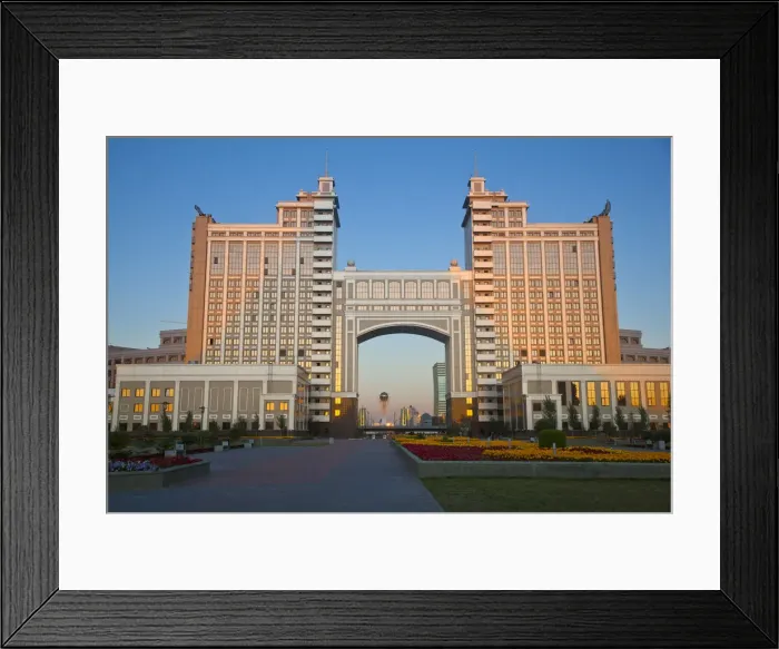 Framed Print : Kazakhstan, Astana, Nurzhol Bulvar - KazMunaiGas building home to the Oil and Gas Framed Print : Kazakhstan, Astana, Nurzhol Bulvar - KazMunaiGas building home to the Oil and Gas