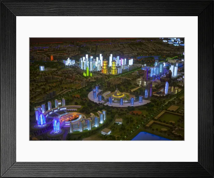 Framed Print : Kazakhstan, Astana, Kazakhstan, Astana, Palace of Independence, Model of what Astana Framed Print : Kazakhstan, Astana, Kazakhstan, Astana, Palace of Independence, Model of what Astana