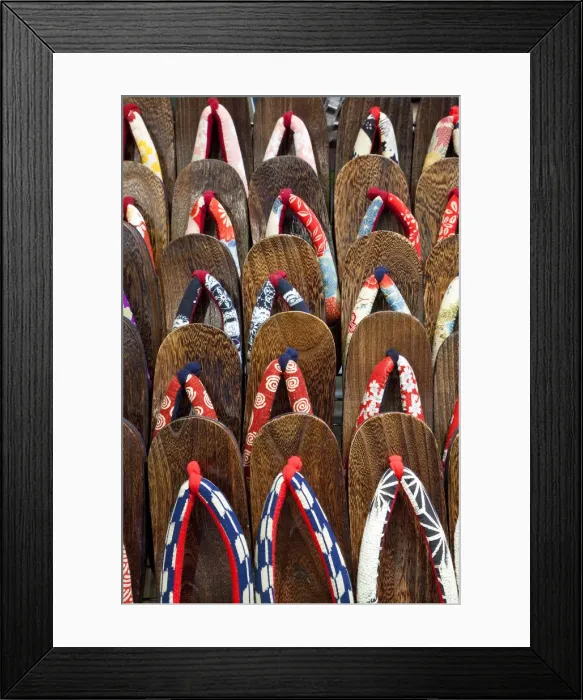 Framed Print : Japanese sandals, Japan Framed Print : Japanese sandals, Japan