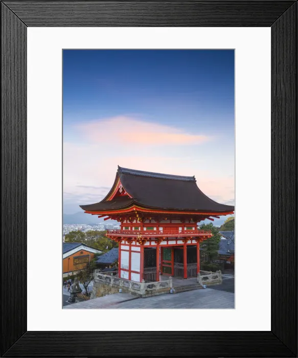 Framed Print : Japan, Kyoto, Higashiyama District, Kiyomizu-dera Temple, The Deva gate Framed Print : Japan, Kyoto, Higashiyama District, Kiyomizu-dera Temple, The Deva gate