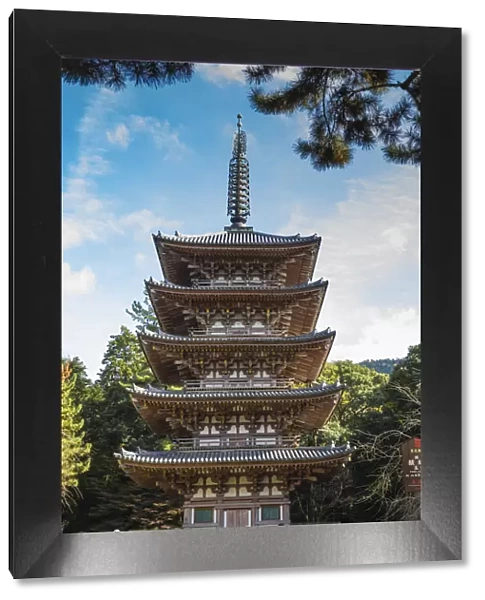 Japan, Kyoto, Daigoji Temple, Goju-no-to pagoda